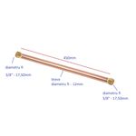 Casa si Gradina - Electrice - Echipamente electrice - Accesorii compresoare - Teava racord cap compresor aer la supapa sens compresor filet 17.5mm SPC.T10, 700 - Infinity.ro