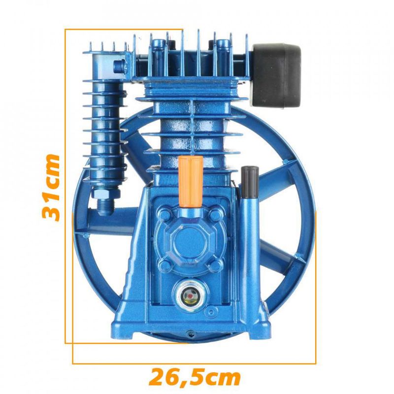 Casa si Gradina - Electrice - Echipamente electrice - Compresoare - Cap compresor de aer cu 2 pistoane 300l/min 2.2-3 kW 10 bari Barracuda B-AC2055 - Infinity.ro