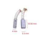 Casa si Gradina - Electrice - Echipamente electrice - Accesorii compresoare - Perii carbon 10.5x5.3x4mm motor electric 220V pentru polizor NR.1945 - Infinity.ro
