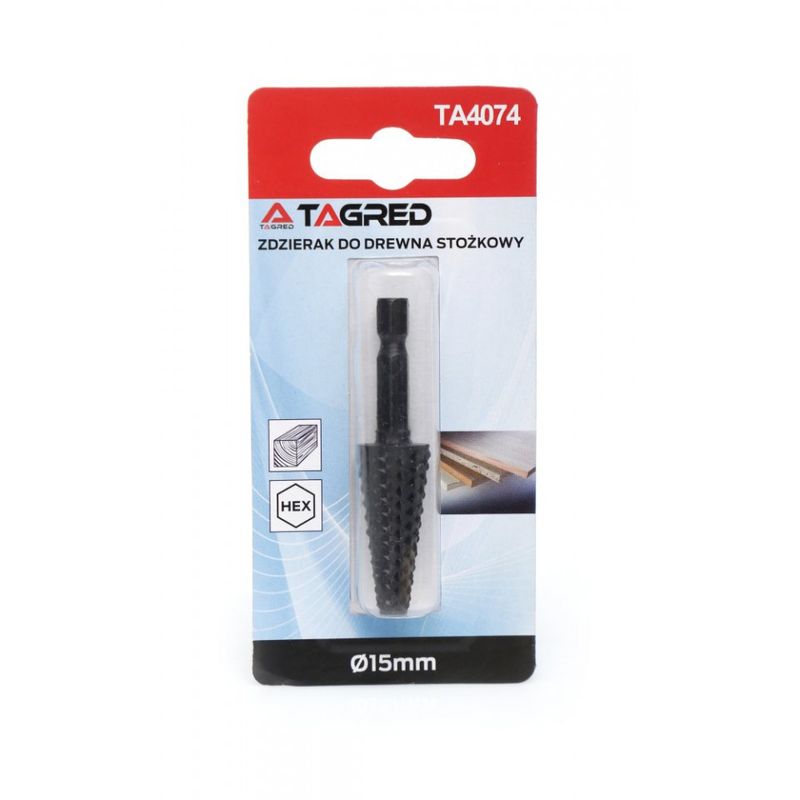 Casa si Gradina - Constructii - Scule electrice si accesorii - Scule multifunctionale si accesorii - Freza conica 15mm bormasina pentru lemn TA4074 TAGRED - Infinity.ro