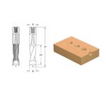 Casa si Gradina - Constructii - Scule electrice si accesorii - Seturi si accesorii pentru gaurit si insurubat - Burghiu CMS gauri infundate coada cilindrica aplatisata surub reglaj  D10X43X70 Z2+2 DR. - Infinity.ro