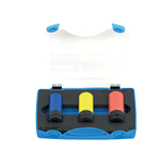 Casa si Gradina - Constructii - Scule electrice si accesorii - Seturi si accesorii pentru gaurit si insurubat - 231/4PPB Trusa capete chei tubulare 1/2'' de impact pentru jante de aliaj in cutie de plastic 17 - 21 / 3 piese - Infinity.ro