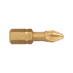 Casa si Gradina - Constructii - Scule electrice si accesorii - Seturi si accesorii pentru gaurit si insurubat - Bit DIAMOND TiN IMPACT 1/4'' DIN/ISO 1173 - Forma C 6,3 - profil Phillips, DIM PH 2, L 25 - Infinity.ro