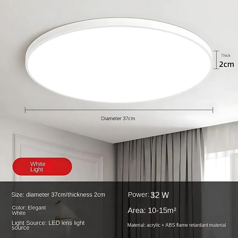 Casa si Gradina - Corpuri si surse de iluminat - Plafoniere, aplice si spoturi - Plafoniera LED SOLIS 37cm 32W Lumina Neutra Alb - Infinity.ro