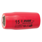 Casa si Gradina - Constructii - Scule de mana si unelte - Chei si truse chei - 190/2VDEDP Cap cheie tubulara 1/2'' izolat la 1000 V, DIM 15 mm - 621594 - Infinity.ro