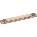 Casa si Gradina - Constructii - Scule de mana si unelte - Unelte de masurat - Slimboy HB Metru lemn carpen 2 m imbinari din otel si nituri ascunse culoare natur 2 m - Infinity.ro