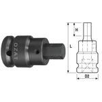 Casa si Gradina - Constructii - Scule de mana si unelte - Chei si truse chei - Cap cheie tubulara de impact 3/4'' cu profil hexagon exterior, 2 piese 19 - Infinity.ro