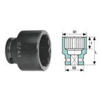 Casa si Gradina - Constructii - Scule de mana si unelte - Chei si truse chei - Cap cheie tubulara de impact 3/4'' 12 laturi, scurt 13/16'' - Infinity.ro