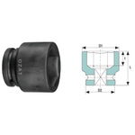 Casa si Gradina - Constructii - Scule de mana si unelte - Chei si truse chei - Cap cheie tubulara de impact 3/4'' 6 laturi, scurt 17 - Infinity.ro