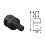 Casa si Gradina - Constructii - Scule de mana si unelte - Chei si truse chei - Cap cheie tubulara de impact cu profil hexagon exterior 1'', 1 piesa 12 - Infinity.ro