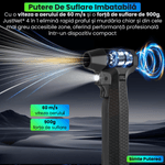 Auto si Moto - Intretinere auto - Aspiratoare auto - Suflanta Aer Portabila 4 in 1 JustNet®, Aspiratie, LED, Powerbank 10000mAh, 900g Putere, Brushless, Curatare PC, Masinal - Infinity.ro