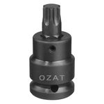 Casa si Gradina - Constructii - Scule de mana si unelte - Chei si truse chei - Cap cheie tubulara impact 1/2'', profil TORX exterior, DIM T40(din 2pcs) - Infinity.ro