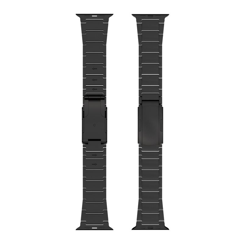 Laptop, Telefoane si Tablete - Wearables si gadgeturi - Wearables - Accesorii wearables - Curea din titan Grad 2 LUVLU™ pentru Apple Watch Ultra / Ultra 2 (49mm) cu finisaj DLC premium - Infinity.ro