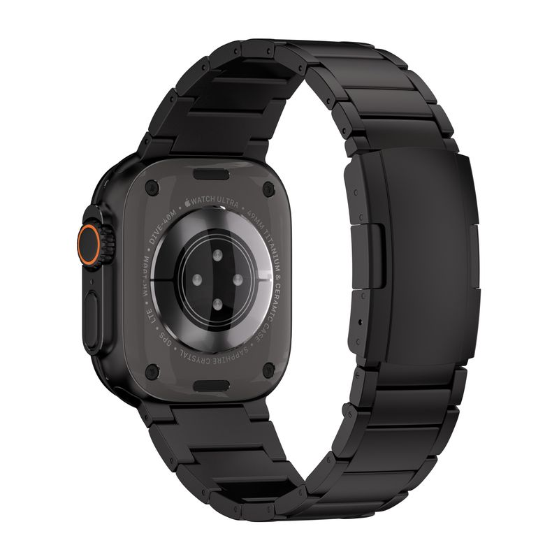 Laptop, Telefoane si Tablete - Wearables si gadgeturi - Wearables - Accesorii wearables - Curea din titan Grad 2 LUVLU™ pentru Apple Watch Ultra / Ultra 2 (49mm) cu finisaj DLC premium - Infinity.ro