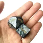 Market - Cadouri - Cadouri personalizate - Set 2 zaruri erotice pentru adulti, cu parti ale corpului, Gonga® Negru - Infinity.ro