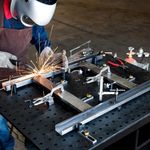 Casa si Gradina - Constructii - Scule de mana si unelte - Mese si bancuri de lucru - KIT Banc de Sudura PROFESIONAL 1200x750 mm, 66 Accesorii incluse, Rhino Cart®, TDQ612075-K1 - Infinity.ro