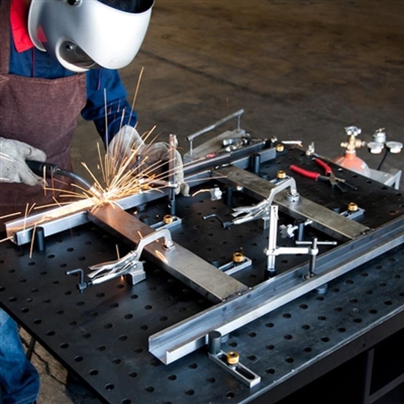 Casa si Gradina - Constructii - Scule de mana si unelte - Mese si bancuri de lucru - KIT Banc de Sudura PROFESIONAL 1200x750 mm, 66 Accesorii incluse, Rhino Cart®, TDQ612075-K1 - Infinity.ro