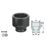 Casa si Gradina - Constructii - Scule de mana si unelte - Chei si truse chei - Cap cheie tubulara impact 1/2'' 12 laturi, scurta 21 - Infinity.ro