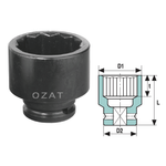 Casa si Gradina - Constructii - Scule de mana si unelte - Chei si truse chei - Cap cheie tubulara impact 1/2'' 12 laturi, scurta 1 5/16'' - Infinity.ro