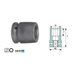 Casa si Gradina - Constructii - Scule de mana si unelte - Chei si truse chei - Cap cheie tubulara impact cu pereti subtiri 1/2'' 6 laturi, scurta 21 - Infinity.ro