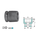 Casa si Gradina - Constructii - Scule de mana si unelte - Chei si truse chei - Cap cheie tubulara impact 1/2'' 6 laturi, scurta 16 - Infinity.ro