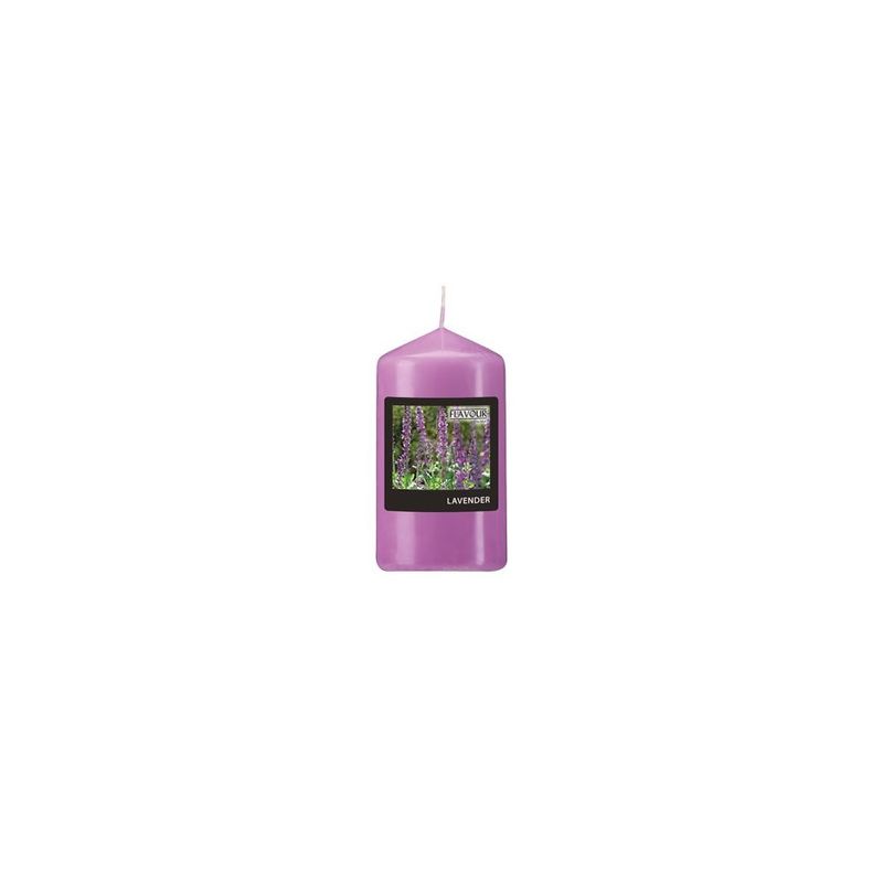 Casa si Gradina - Decoratiuni - Aromaterapie si lumanari - Lumanari si candele - Lumanare parfumata, stalp Gala, 58 x 110 mm, violet, lavanda - Infinity.ro