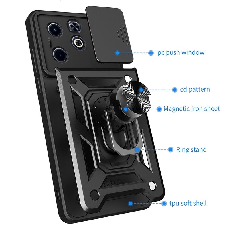 Laptop, Telefoane si Tablete - Telefoane mobile si accesorii - Accesorii Telefoane - Huse telefoane - Husa pentru Infinix Hot 40i / Smart 8 - Techsuit CamShield Series - Green - Infinity.ro
