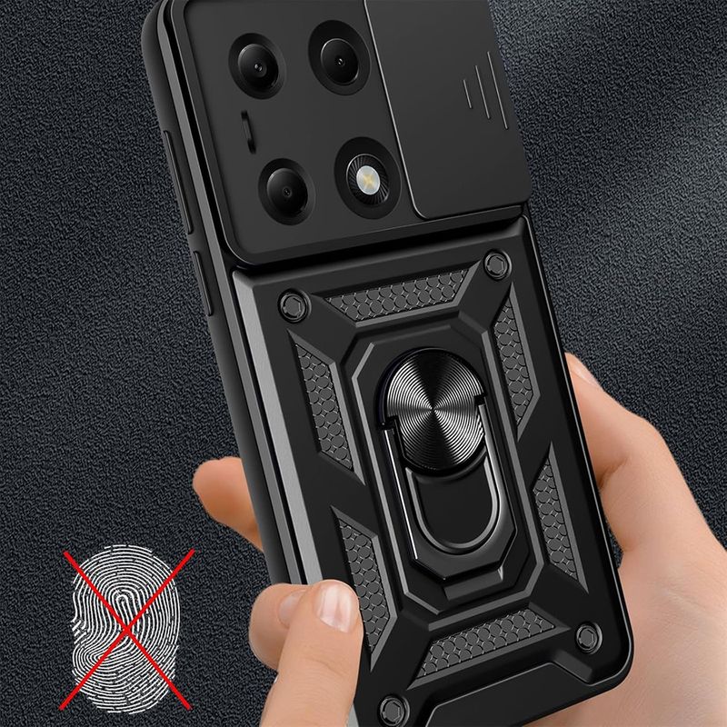 Laptop, Telefoane si Tablete - Telefoane mobile si accesorii - Accesorii Telefoane - Huse telefoane - Husa pentru Xiaomi Redmi Note 14 Pro / Poco X7 - Techsuit CamShield Series - Black - Infinity.ro