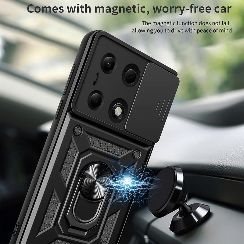 Laptop, Telefoane si Tablete - Telefoane mobile si accesorii - Accesorii Telefoane - Huse telefoane - Husa pentru Xiaomi Redmi Note 14 Pro / Poco X7 - Techsuit CamShield Series - Black - Infinity.ro
