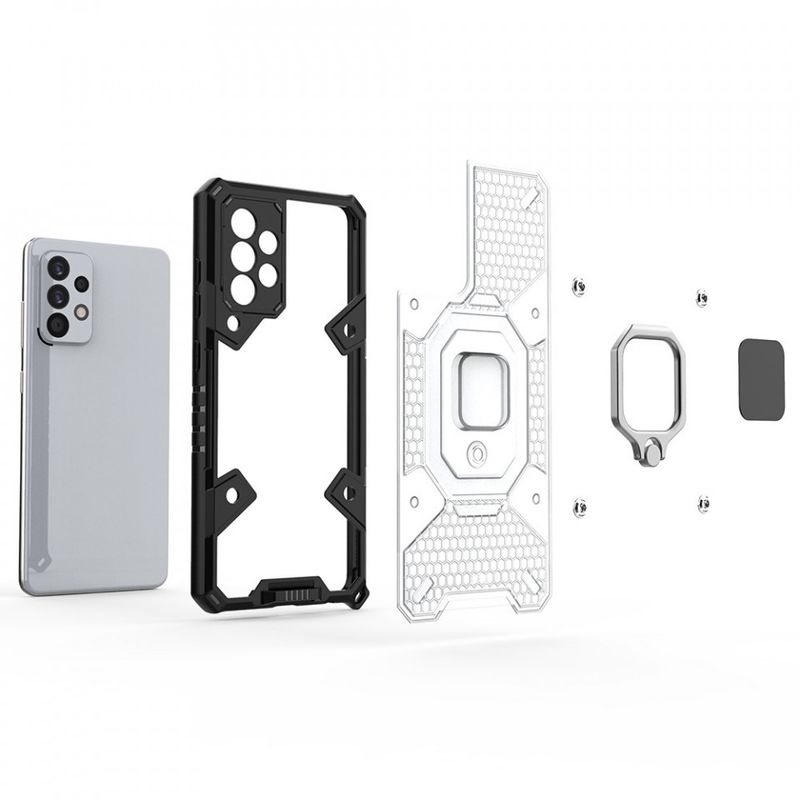 Laptop, Telefoane si Tablete - Telefoane mobile si accesorii - Accesorii Telefoane - Huse telefoane - Husa pentru Samsung Galaxy A52 4G / A52 5G / A52s 5G - Techsuit Honeycomb Armor - Black - Infinity.ro