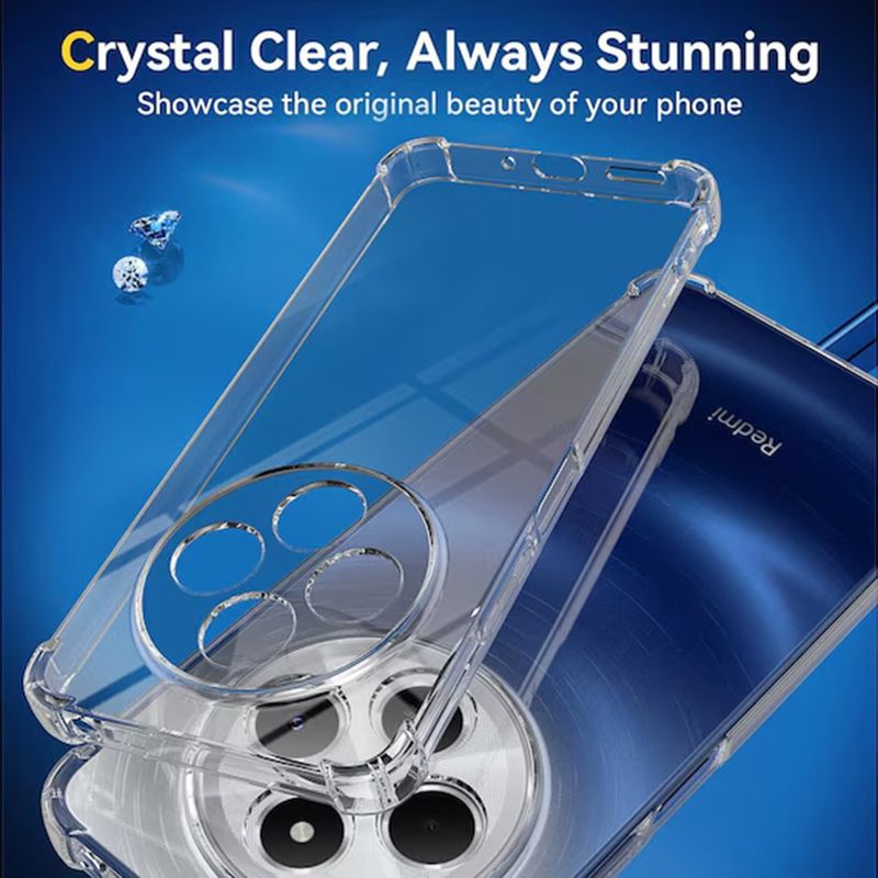 Laptop, Telefoane si Tablete - Telefoane mobile si accesorii - Accesorii Telefoane - Huse telefoane - Husa pentru Xiaomi Redmi 14C / Poco C75 - Techsuit Shockproof Clear Silicone - Clear - Infinity.ro