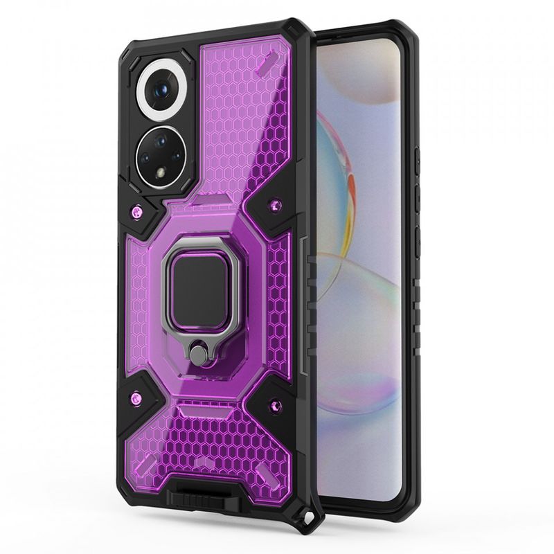 Laptop, Telefoane si Tablete - Telefoane mobile si accesorii - Accesorii Telefoane - Huse telefoane - Husa pentru Huawei nova 9 / Honor 50 - Techsuit Honeycomb Armor - Rose-Violet - Infinity.ro