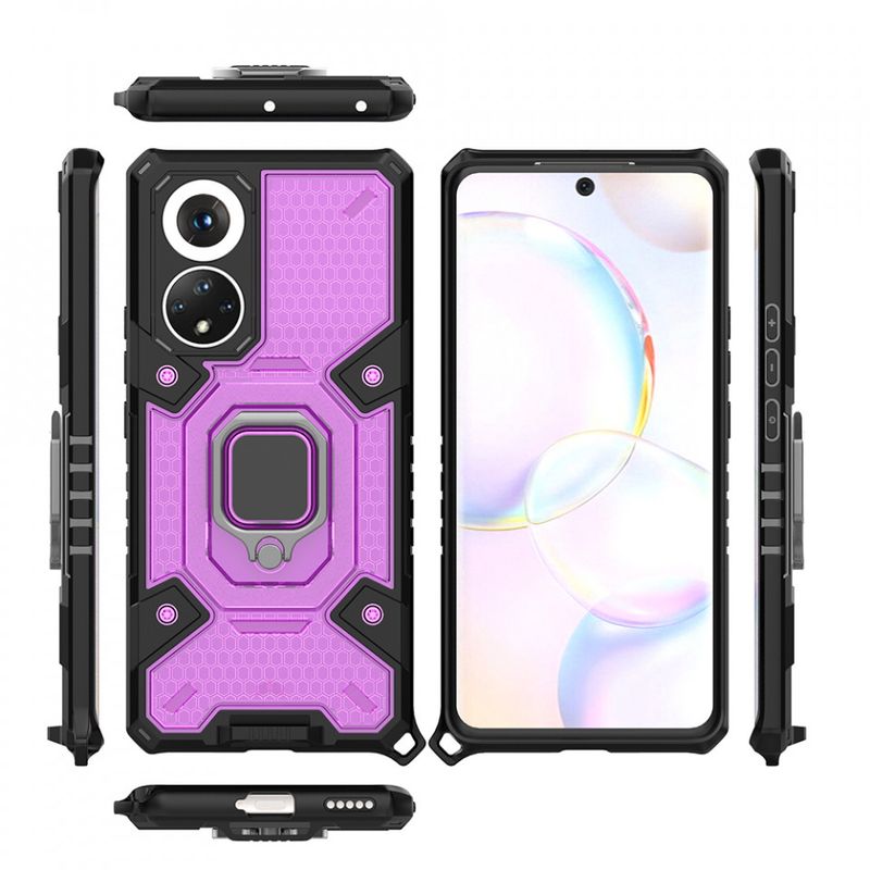 Laptop, Telefoane si Tablete - Telefoane mobile si accesorii - Accesorii Telefoane - Huse telefoane - Husa pentru Huawei nova 9 / Honor 50 - Techsuit Honeycomb Armor - Rose-Violet - Infinity.ro