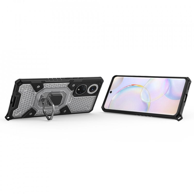Laptop, Telefoane si Tablete - Telefoane mobile si accesorii - Accesorii Telefoane - Huse telefoane - Husa pentru Huawei nova 9 / Honor 50 - Techsuit Honeycomb Armor - Black - Infinity.ro