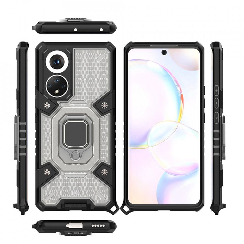 Laptop, Telefoane si Tablete - Telefoane mobile si accesorii - Accesorii Telefoane - Huse telefoane - Husa pentru Huawei nova 9 / Honor 50 - Techsuit Honeycomb Armor - Black - Infinity.ro