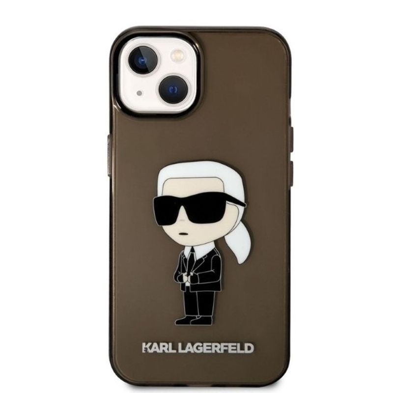 Laptop, Telefoane si Tablete - Telefoane mobile si accesorii - Accesorii Telefoane - Huse telefoane - Husa iPhone 14 Plus - Karl Lagerfeld Hardcase (KLHCP14MHNIKTCK) - Ikonik Karl Lagerfeld - Infinity.ro