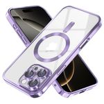 Laptop, Telefoane si Tablete - Telefoane mobile si accesorii - Accesorii Telefoane - Huse telefoane - Husa pentru iPhone 16 Pro Max - Techsuit Luxury Crystal MagSafe - Light Purple - Infinity.ro