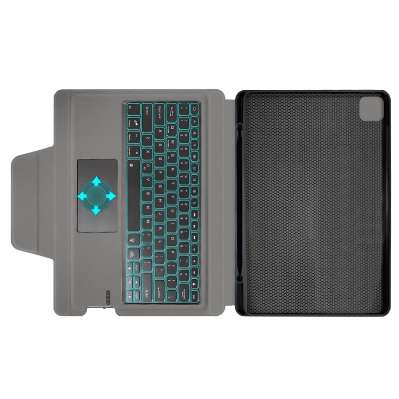 Laptop, Telefoane si Tablete - Tablete si accesorii tablete - Accesorii Tablete - Huse tablete - Husa cu Tastatura pentru iPad Pro 12.9 (2018/2020/2021/2022) / Air 13 (2024) - Techsuit KeyTab Pro - Black - Infinity.ro