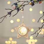 Casa si Gradina - Decoratiuni - Decoratiuni de sezon - Decoratiune de Craciun, forma stea, cu LED, alimentare cu baterii, lumina calda(2700 K), Masterled - Infinity.ro