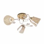Casa si Gradina - Decoratiuni - Aromaterapie si lumanari - Lumanari si candele - Candelabru Karma LY-3351, 3xE27, auriu+alb antic+bej, IP20, Klausen - Infinity.ro