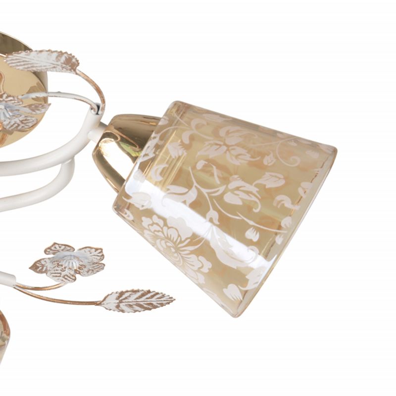 Casa si Gradina - Decoratiuni - Aromaterapie si lumanari - Lumanari si candele - Candelabru Karma LY-3351, 3xE27, auriu+alb antic+bej, IP20, Klausen - Infinity.ro