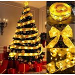 Casa si Gradina - Decoratiuni - Decoratiuni petrecere - Bannere si ghirlande decorative - Panglica LED, 100 leduri, 10 metri, alimentare cu baterii, lumina calda(2700K), Masterled - Infinity.ro