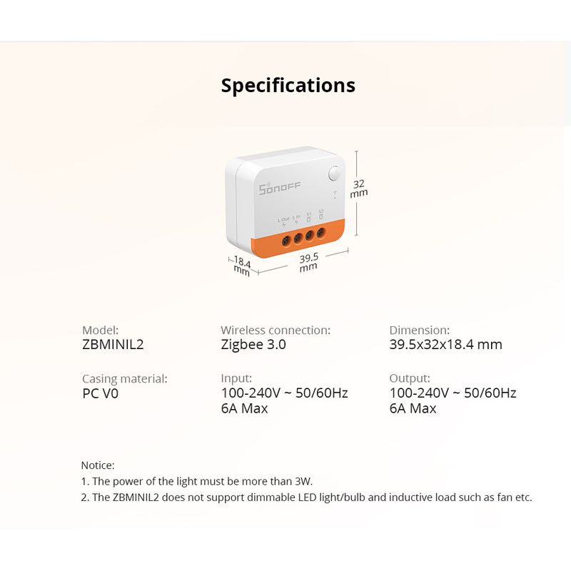 Casa si Gradina - Electrice - Smart Home - Centrale si module smart home - Releu Zigbee Sonoff MiniL2 Extreme - Infinity.ro