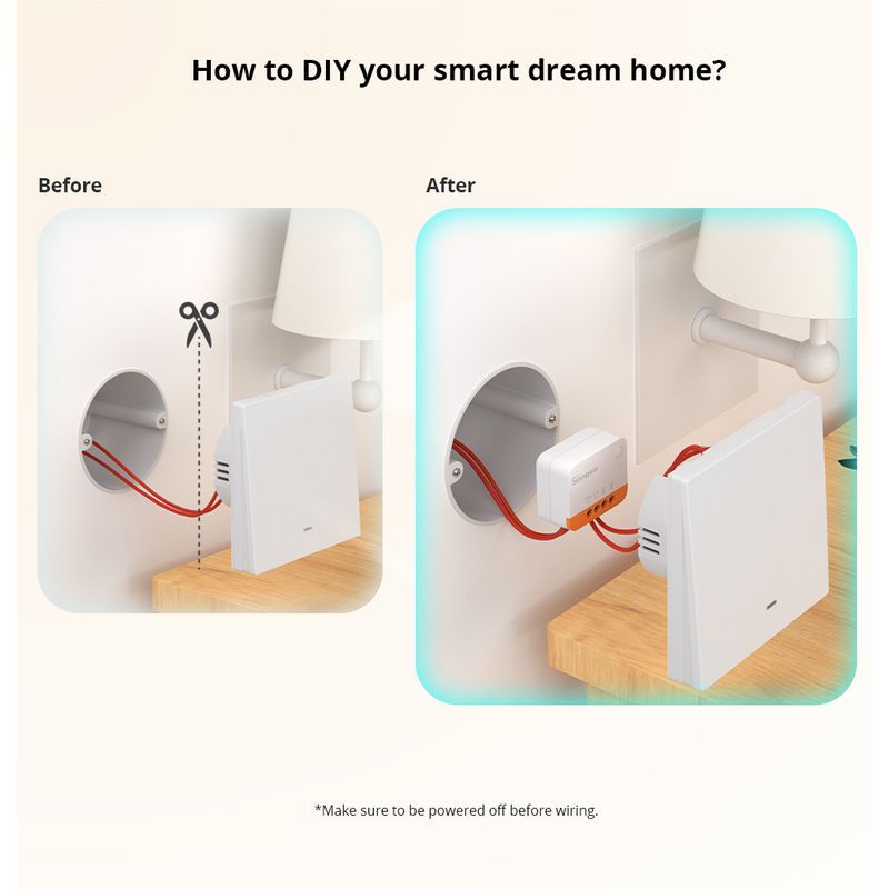 Casa si Gradina - Electrice - Smart Home - Centrale si module smart home - Releu Zigbee Sonoff MiniL2 Extreme - Infinity.ro