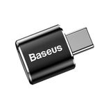 Laptop, Telefoane si Tablete - Telefoane mobile si accesorii - Accesorii Telefoane - Cabluri si adaptoare telefoane - Adaptor USB la USB-C 2.4A, negru, Baseus - Infinity.ro