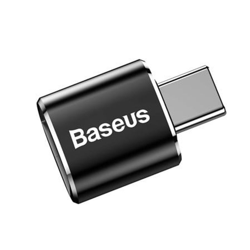 Laptop, Telefoane si Tablete - Telefoane mobile si accesorii - Accesorii Telefoane - Cabluri si adaptoare telefoane - Adaptor USB la USB-C 2.4A, negru, Baseus - Infinity.ro