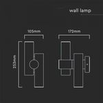 Casa si Gradina - Corpuri si surse de iluminat - Plafoniere, aplice si spoturi - Corp LED de perete ajustabil , 6W, lumina neutra(4000K), 620 lm, IP44, alb, V-TAC - Infinity.ro