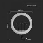 Laptop, Telefoane si Tablete - Telefoane mobile si accesorii - Accesorii Telefoane - Alte accesorii telefoane - Selfie ring light LED 3 suporti de telefon, Dimabil, 55W, 6000 lm, 440 mm, 3200K-5800K, V-TAC - Infinity.ro