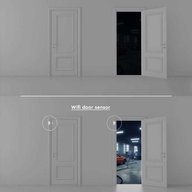 Casa si Gradina - Electrice - Smart Home - Centrale si module smart home - Senzor WI-FI pentru usa, alb, V-TAC - Infinity.ro