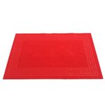 Casa si Gradina - Textile si covoare - Covoare - Covorase intrare - Covoras intrare antiderapant - Decor Greek Border uni, 45x75 cm, 100% pvc, rosu - Infinity.ro